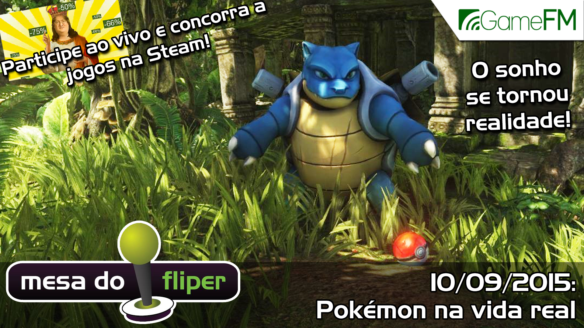 Mesa do Fliper - 10/09/2015 - Pokémon na vida real