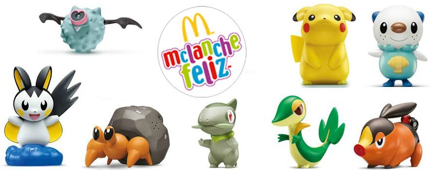 McLanche Feliz Brindes: mc lanche feliz apresenta; pokemon.