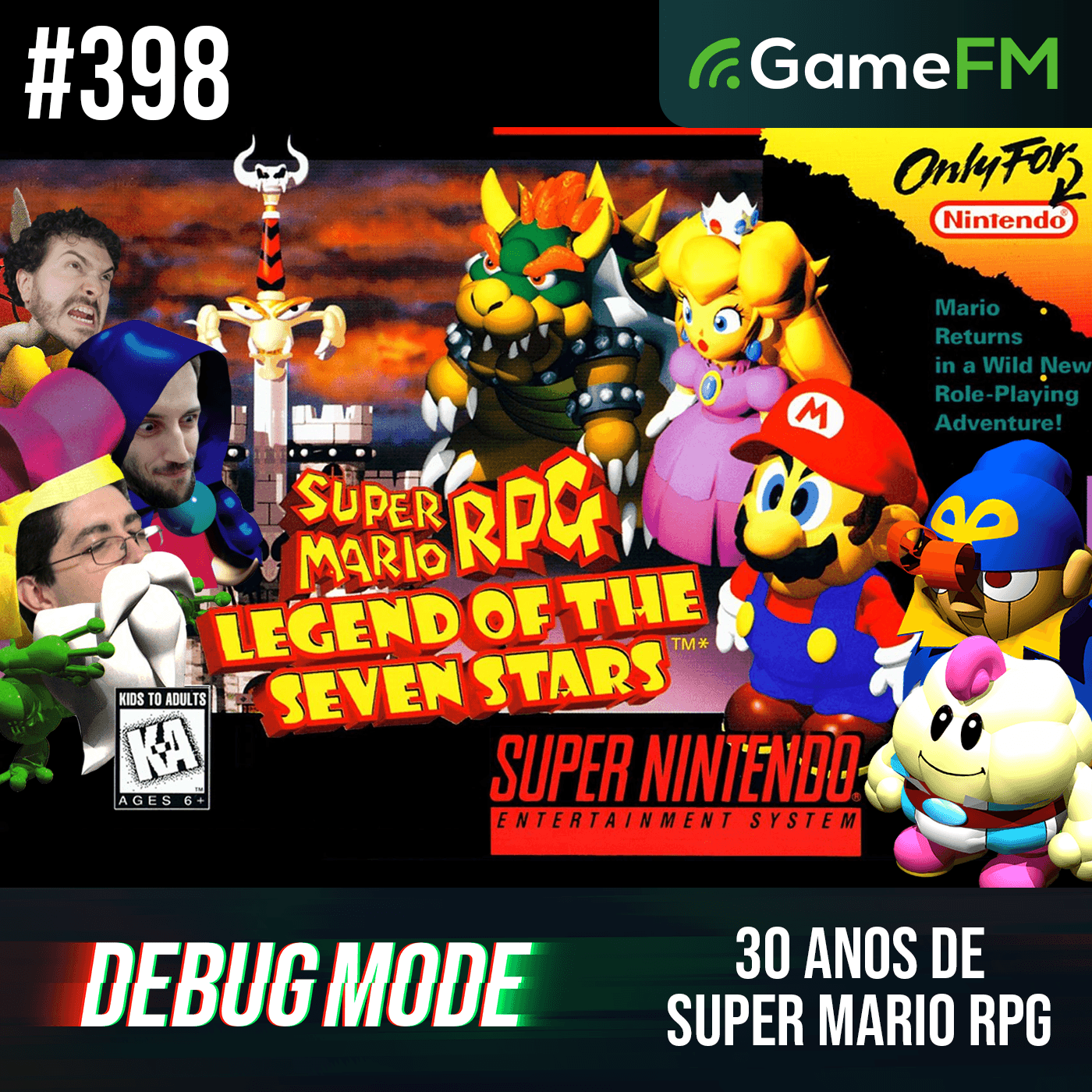 30 ANOS DE SUPER MARIO RPG - Debug Mode #398 - Podcast episode artwork