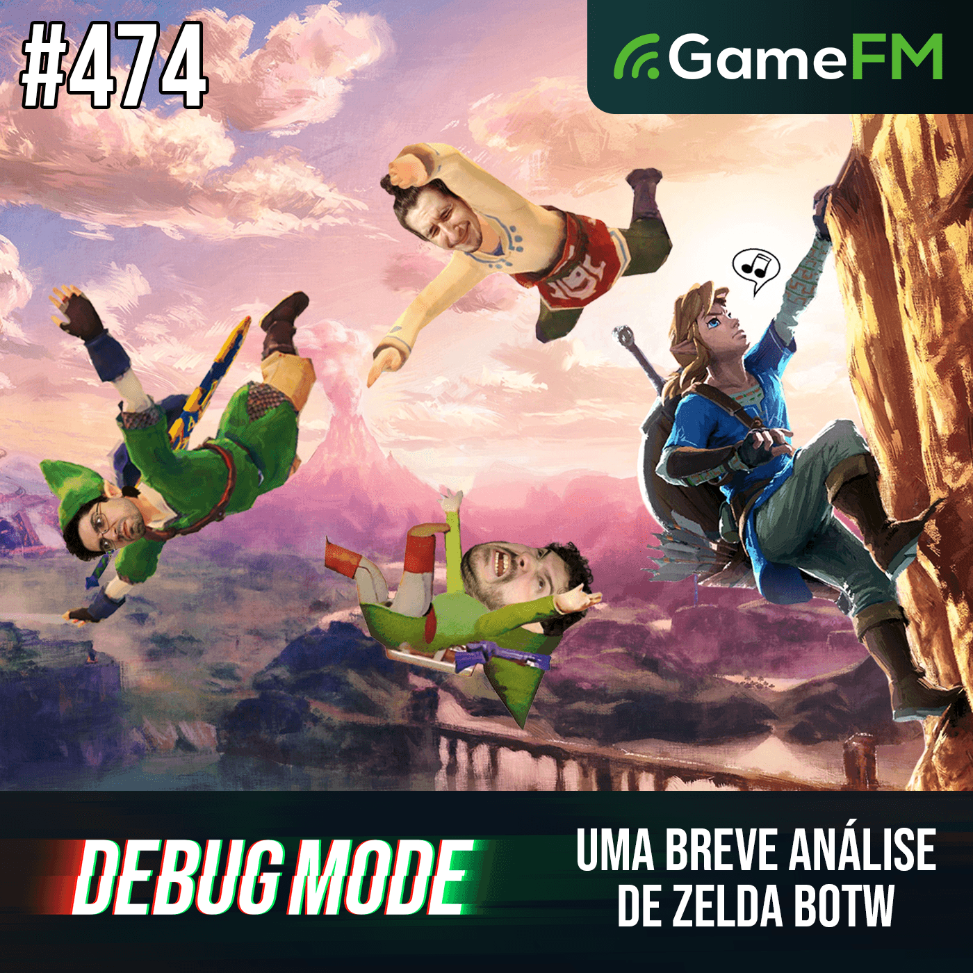 UMA BREVE ANÁLISE DE ZELDA: BREATH OF THE WILD - Debug Mode #474 - Podcast episode artwork
